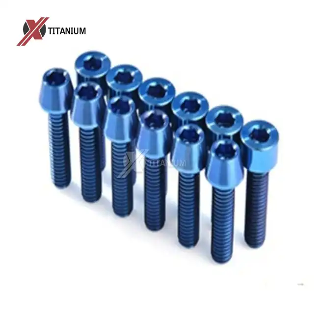 blue titanium bolts